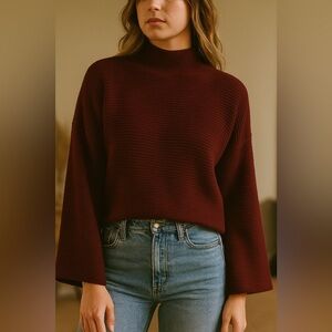 Modern Citizen Deep Burgundy Cardigan